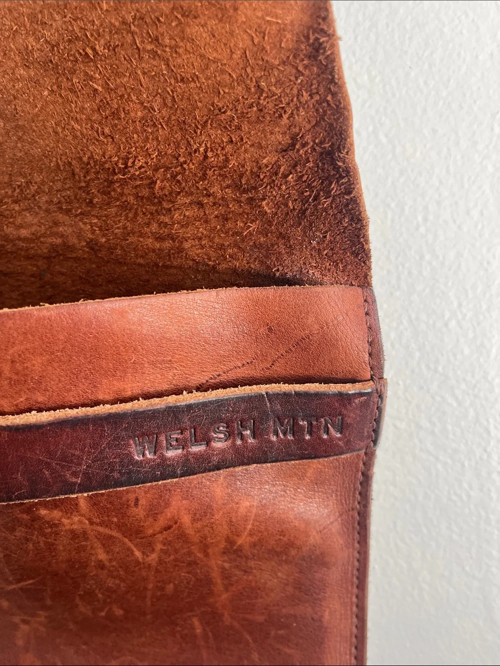 Brown Leather Laptop Sleeve - Welsh Mountain Brand